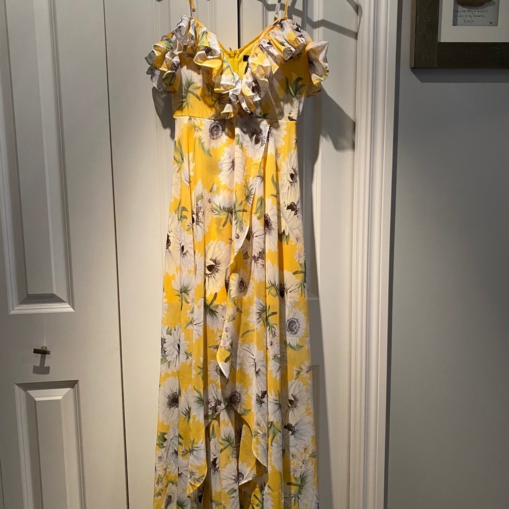 Floral high-low summer dress